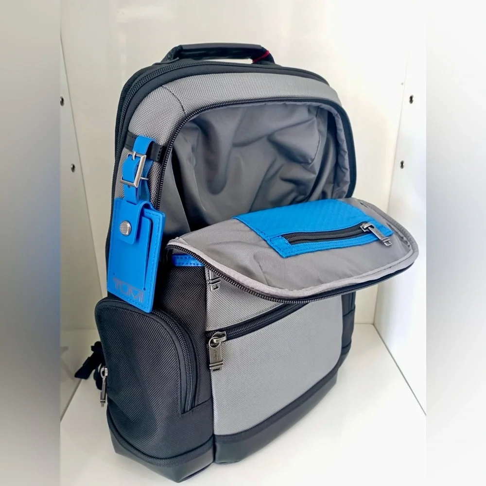 NWT TUMI Parrish Backpack Dark Gray Blue - Picture 4 of 6